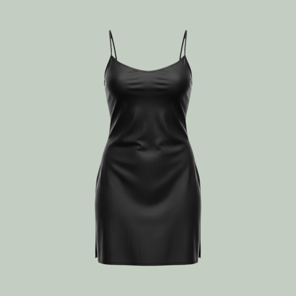 90s Aesthetic Grunge Crinkled Texture Slip Dress Women S Black Zara 6929/200/800